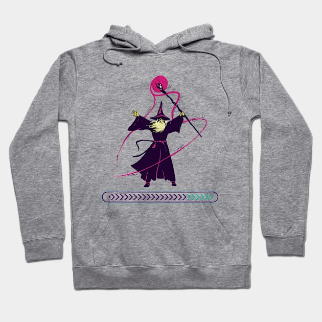 Wizard Charging Power - Cool Gaming Wizard Hoodie by vystudio